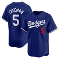 Los Angeles Dodgers #5 Freddie Freeman Royal Fedasgoge Limited Stitched Jersey 2