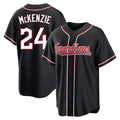 Cleveland Guardians #24 Triston McKenzie Player Black Fedasgoge Fashion Out Home Game Stitched Jerseys