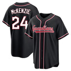Cleveland Guardians #24 Triston McKenzie Player Black Fedasgoge Fashion Out Home Game Stitched Jerseys
