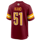 W.Commanders #51 Ale Kaho Burgundy Fedasgoge Team Game Jersey