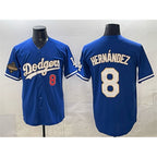 Los Angeles Dodgers #8 Enrique Hernandez Royal Fedasgoge 2025 World Series Champions Patch Limited Stitched Jersey
