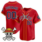Custom Houston Astros x One Piece Red Fedasgoge Vapor Premier Limited Jersey - Stitched