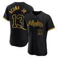 Atlanta Braves #13 Ronald Acuna Jr Player Black Fedasgoge Snake Skin City Limited Elite Home Game Stitched Jerseys