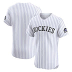 Colorado Rockies White Fedasgoge Home Elite Jersey