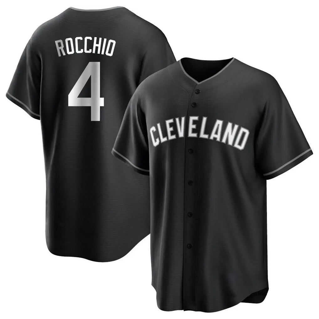Cleveland Guardians #4 Brayan Rocchio Player Black Fedasgoge Home Game Stitched Jerseys