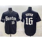 Boston Red Sox #16 Jarren Duran Black Fedasgoge Gothic Vapor Limited Stitched Jersey