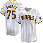 San Diego Padres #75 Robert Suarez White Fedasgoge 2024 Home Limited Stitched Jersey