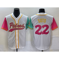 San Diego Padres #22 Juan Soto White Fedasgoge NEW 2023 City Connect Cool Base Stitched Jersey 2