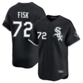 Chicago White Sox #72 Carlton Fisk Player Black Fedasgoge Limited Home Stitched Jerseys