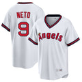 Los Angeles Angels #9 Zach Neto Player White Fedasgoge T-shirt Home Game Stitched Jerseys
