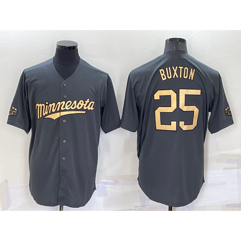 Minnesota Twins #25 Byron Buxton Grey Fedasgoge 2022 All Star Stitched Cool Base Jersey
