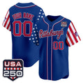 Custom Pittsburgh Pirates America 250 Edition Vapor Premier Limited Royal Fedasgoge Stitched Jerseys