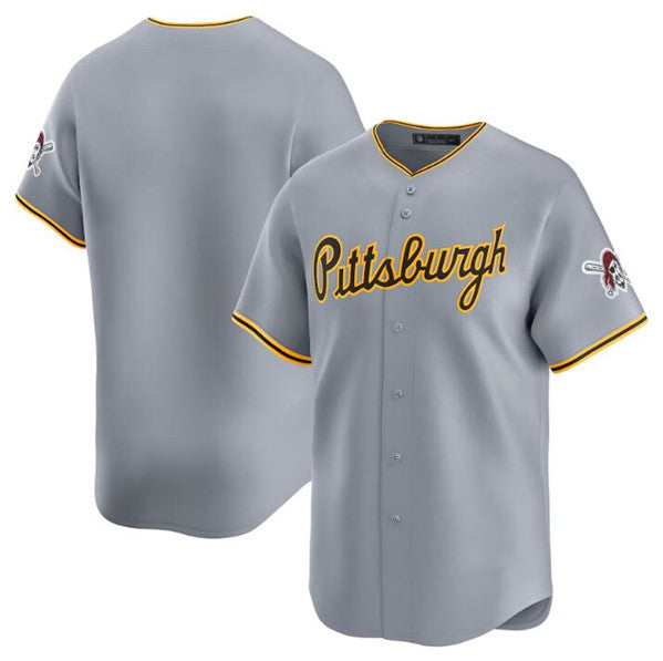 Pittsburgh Pirates Blank Gray Fedasgoge Away Limited Stitched Jersey