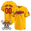 Custom Cleveland Indians x One Piece Gold Fedasgoge Vapor Premier Limited Jersey - Stitched