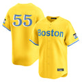 Boston Red Sox #55 Ranger Suarez Player Yellow Fedasgoge Limited Home Game Stitched Jerseys1