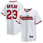 Cleveland Guardians #23 Bo Naylor Player White Fedasgoge Game Home Stitched Jerseys