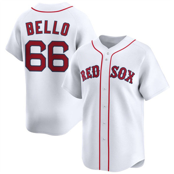 Boston Red Sox #66 Brayan Bello White Fedasgoge 2024 Home Limited Stitched Jersey