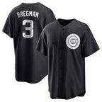 Chicago Cubs #3 Alex Bregman Player Black Fedasgoge Game Stitched Jerseys
