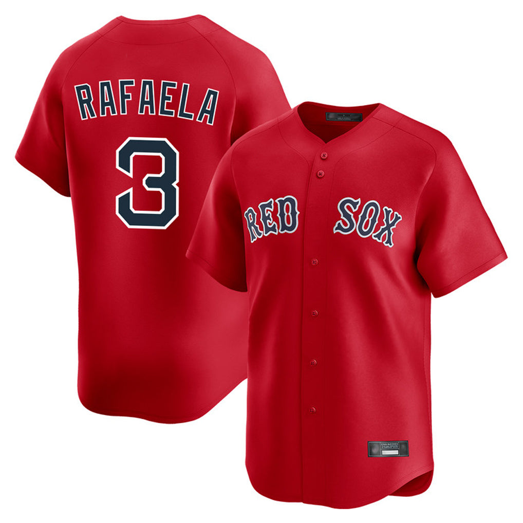 Boston Red Sox #3 Ceddanne Rafaela Player Red Fedasgoge Limited Home Game Stitched Jerseys1