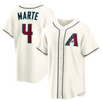 Arizona Diamondbacks #4 Ketel Marte Cream Fedasgoge Home Replica Jersey