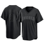 Los Angeles Angels #9 Zach Neto Player Black Fedasgoge Pitch Fashion T-shirt Stitched Jerseys