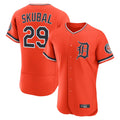Detroit Tigers #29 Tarik Skubal Player Orange Fedasgoge Limited Elite Home Stitched Jerseys