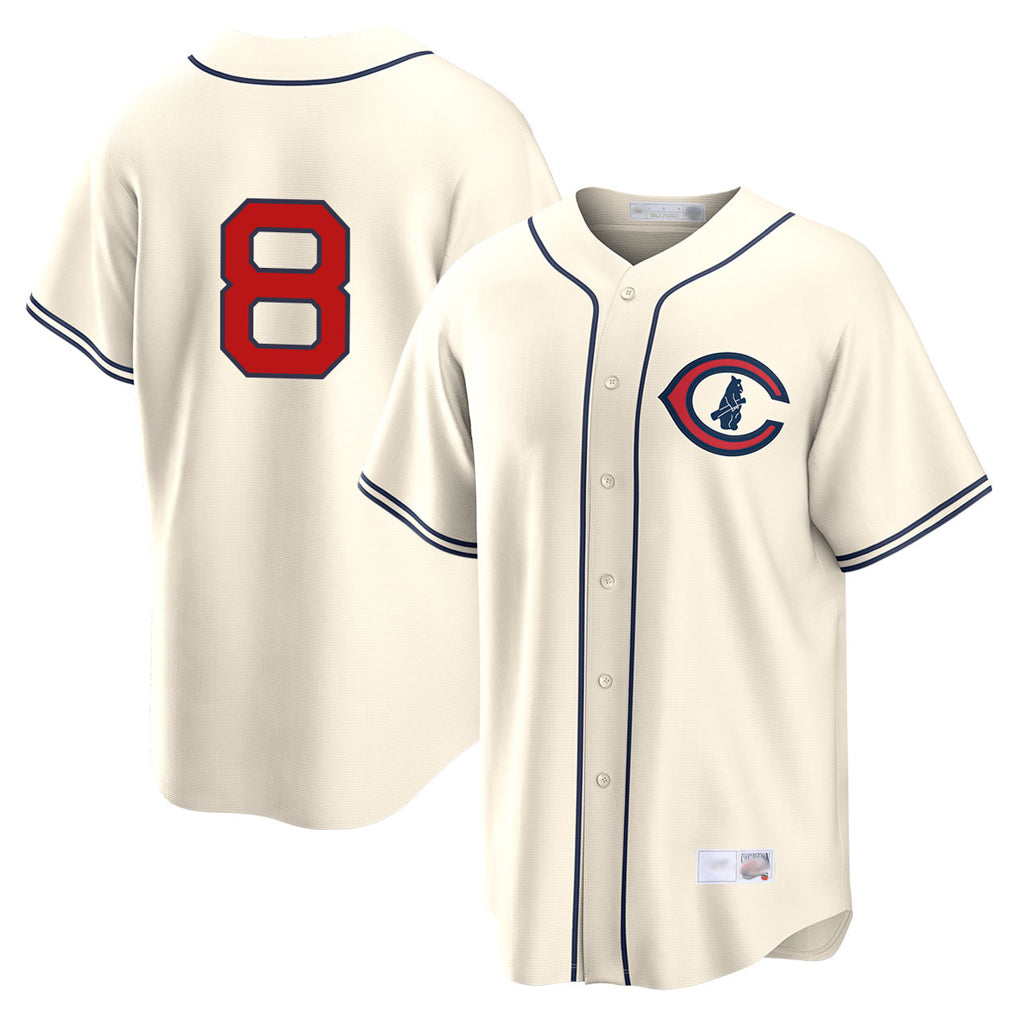 Chicago Cubs #8 Ian Happ Player Cream Fedasgoge Field of Dreams Home Game Stitched Jerseys