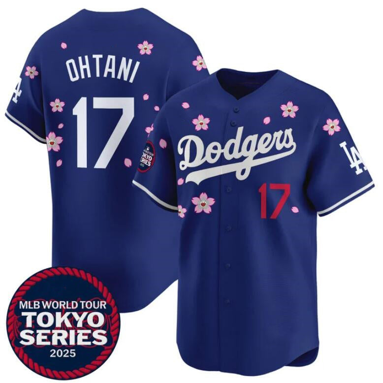 Los Angeles Dodgers #17 Shohei Ohtani Royal Fedasgoge 2025 Tokyo Series Limited Stitched Jersey