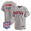 Boston Red Sox #19 Roman Anthony Player Gray Fedasgoge Road USA 250 Fourth of July Limited Home Game Stitched Jerseys