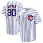 Chicago Cubs #30 Kyle Tucker White Fedasgoge Home Replica Player Jersey