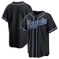 Kansas City Royals Blank Black Fedasgoge Out Stitched Jersey