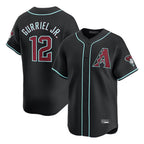 Arizona Diamondbacks #12 Lourdes Gurriel Jr Player Black Fedasgoge Limited Home Game Stitched Jerseys