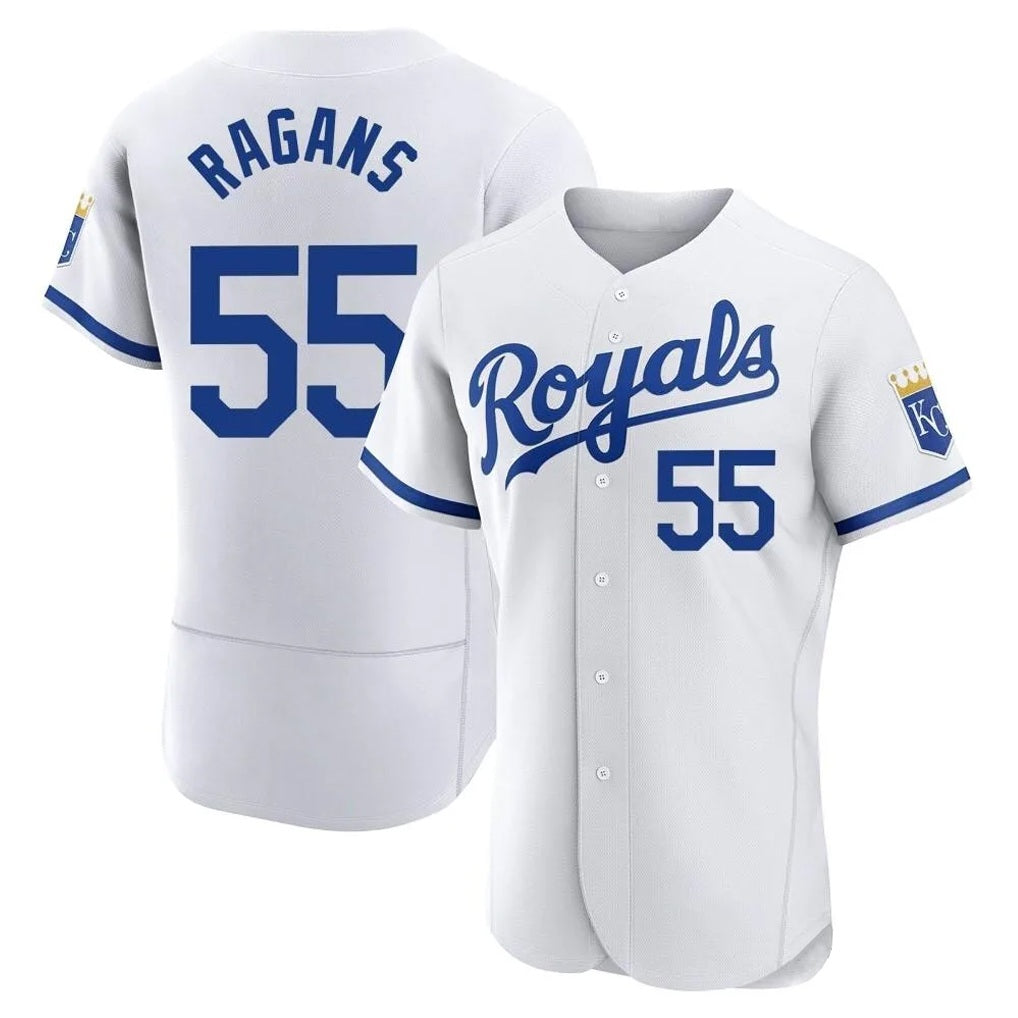 Kansas City Royals #55 Cole Ragans Player White Fedasgoge Limited Elite Home Game Stitched Jerseys
