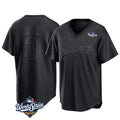 Los Angeles Dodgers #3 Edwin D¨ªaz Player Black Fedasgoge World Series Pitch Fashion T-shirt Stitched Jerseys