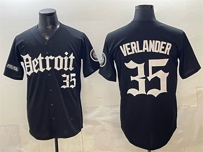 Detroit Tigers #35 Justin Verlander 2026 Black Fedasgoge 'Motor Gothic Edition' Vapor Premier Limited Stitched Jersey