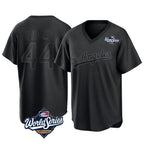 Los Angeles Dodgers #44 Andy Pages Player Black Fedasgoge World Series Pitch Fashion T-shirt Stitched Jerseys