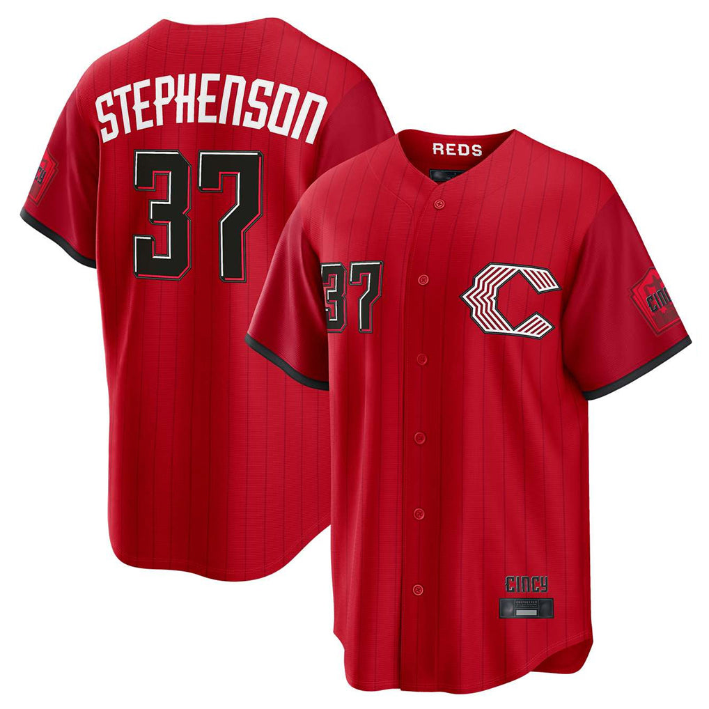 Cincinnati Reds #37 Tyler Stephenson Player Red Fedasgoge 2026 City Connect Home Game Stitched Jerseys