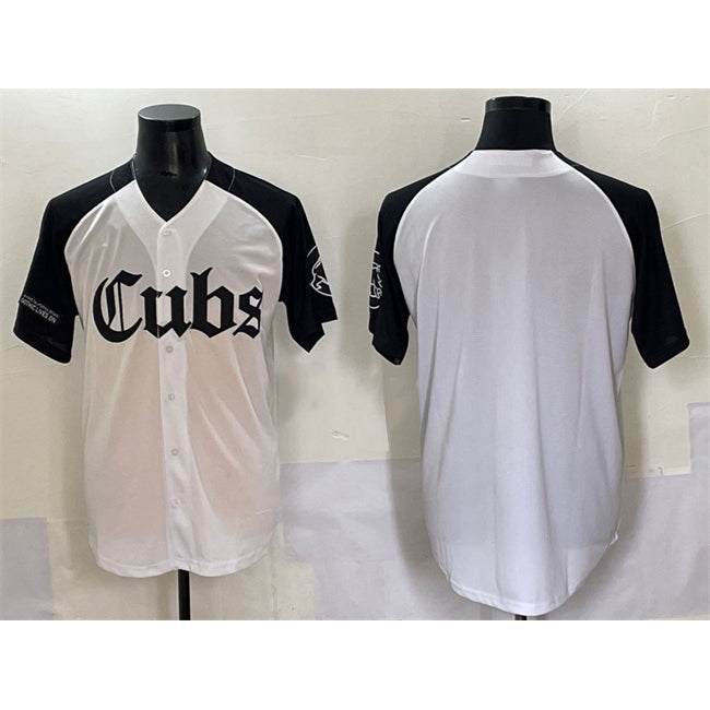 Chicago Cubs Blank White Black Fedasgoge 'Gothic North Side Edition' Vapor Premier Limited Stitched Jersey