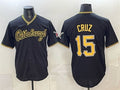 Pittsburgh Pirates #15 Oneil Cruz Black Fedasgoge Limited Stitched Jersey
