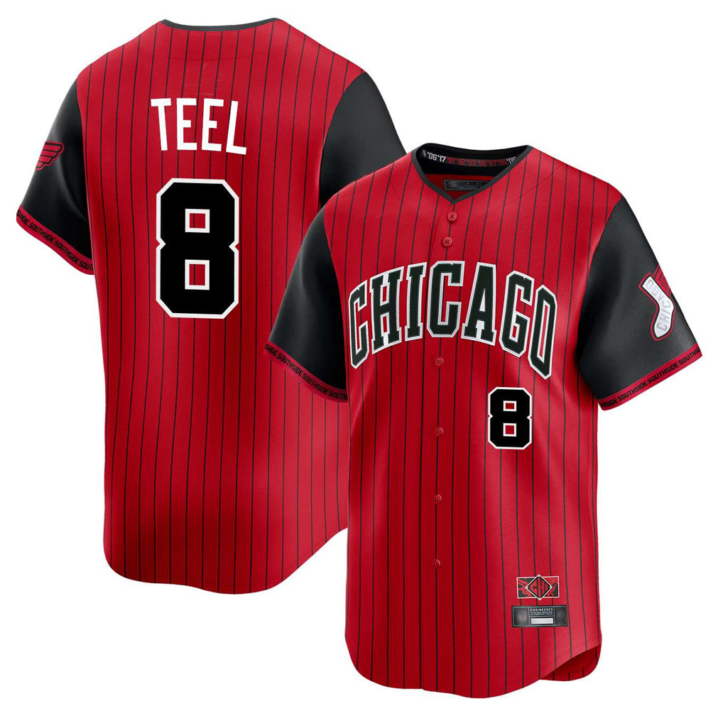 Chicago White Sox #8 Kyle Teel Player Red Fedasgoge City Connect Limited Home Stitched Jerseys