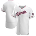 Washington Nationals White Fedasgoge Alternate Authentic Team Jersey