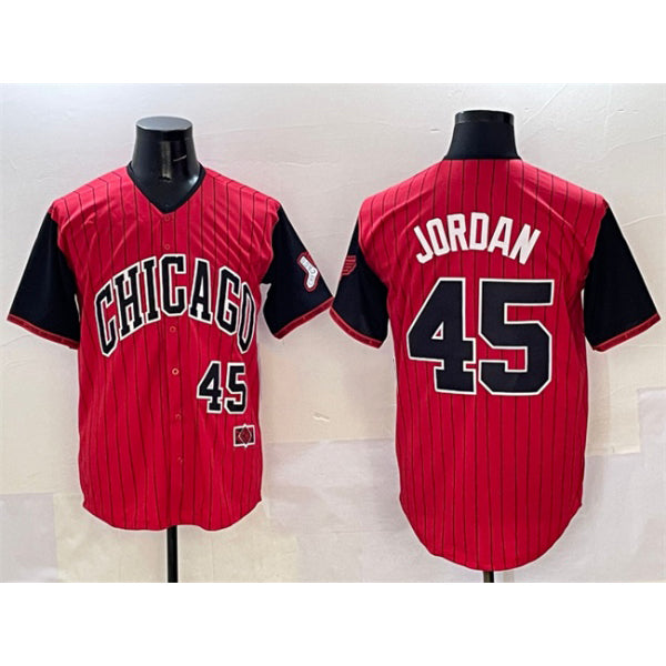 Chicago White Sox #45 Michael Jordan Red Black Fedasgoge 2025 City Connect Limited Stitched Jersey