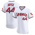 Los Angeles Angels #44 Ben Joyce Player White Fedasgoge T-shirt Home Limited Elite Stitched Jerseys