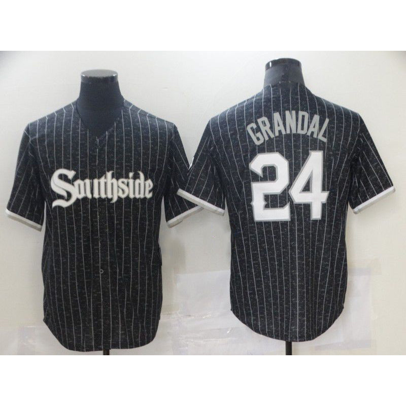 Chicago White Sox #24 Grandal City Edition Black Fedasgoge Game 2021 Jerseys