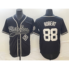 Chicago White Sox #88 Luis Robert Black Fedasgoge Cool Base Stitched Jersey