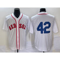 Boston Red Sox #42 Jackie Robinson White Fedasgoge Cool Base Stitched Jersey