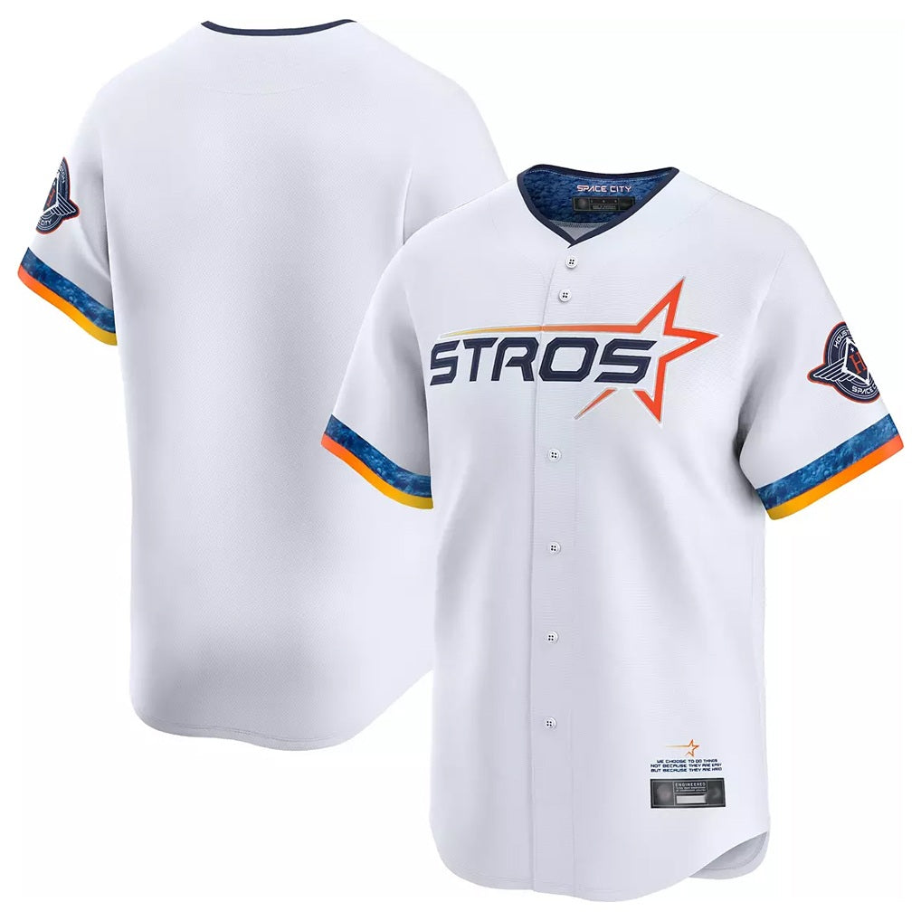 Houston Astros Blank Player White Fedasgoge City Connect Limited Home Stitched Jerseys
