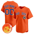 Custom Boston Red Sox x Dragon Ball Orange Fedasgoge Vapor Premier Limited Jersey - All Stitched