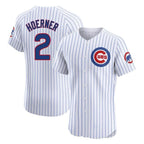 Chicago Cubs #2 Nico Hoerner Player White Fedasgoge Limited Elite Home Game Stitched Jerseys