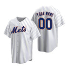 Custom New York Mets White Fedasgoge Stitched Cool Base Home Jersey